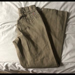 Tan dickies high rise ankle pants